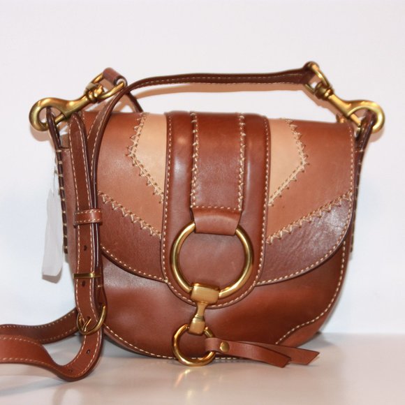 NEW Frye Illana Color Block Saddle Crossbody Bag